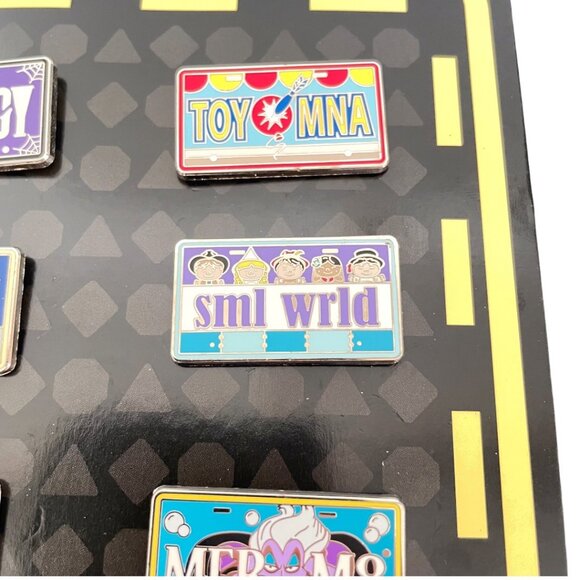 Disney Park Attractions Star Tours Haunted Mansion License Plate Booster Pin Set - Picture 8 of 11